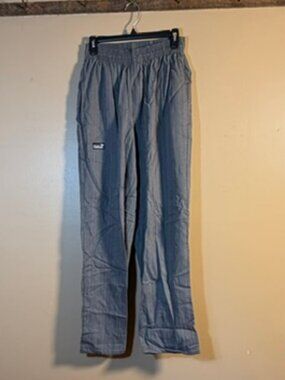 Chefwear's Traditional Chef Pants Grey with Burgundy & White Pinstripe